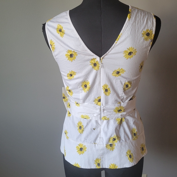 Kate Spade daisy dot bow peplum top - Picture 9 of 11